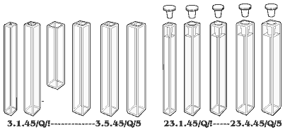 micro Fluorimeter cuvettes