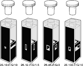 sub micro fluorimeter cuvettes