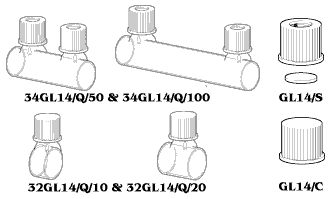 Cylindrical Anærobic with screw Cap(s) GL14